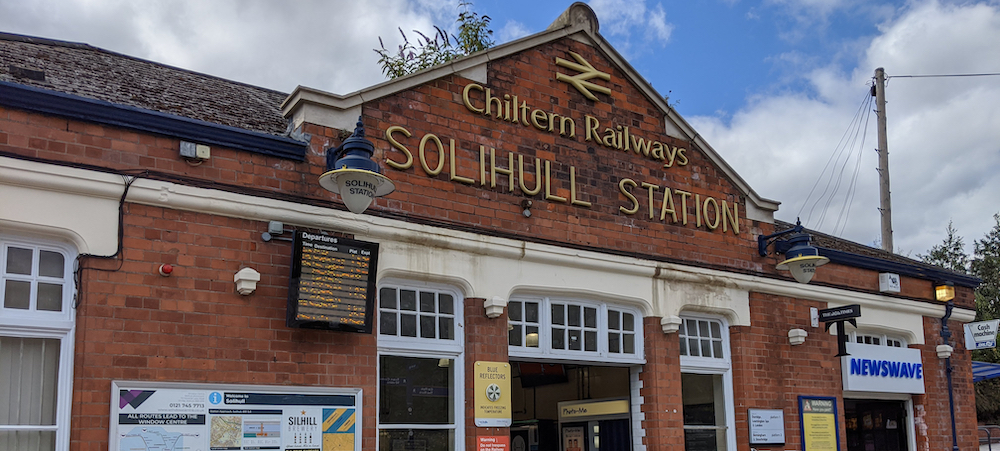 Solihull,,England,-,July,28,2020:,Solihull,Railway,Station,In